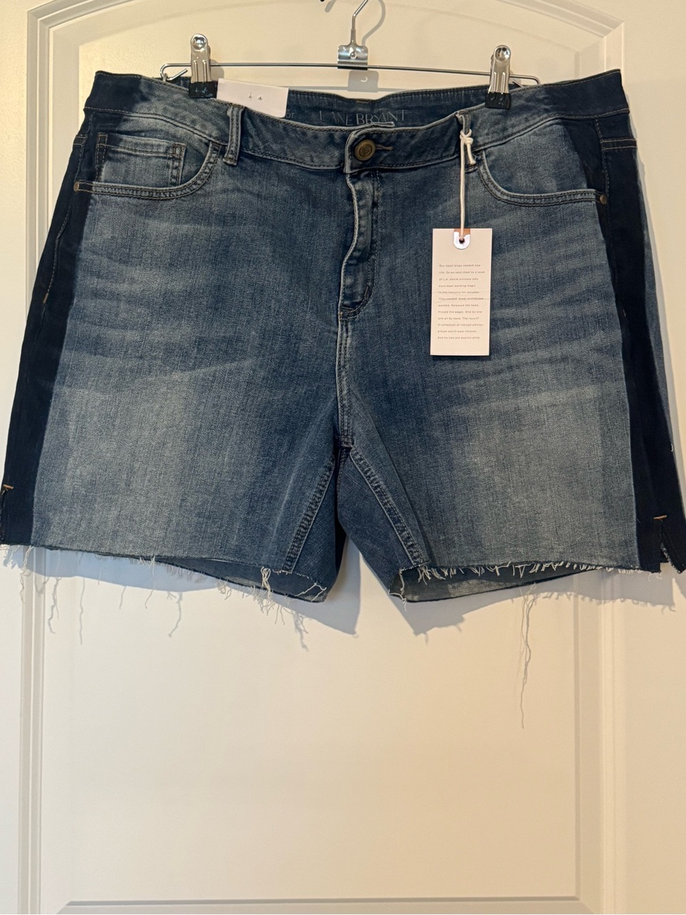 Limited Edition Lane Bryant Re/Made In L.A. Jean Shorts - NWT